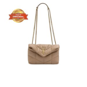 [True-to-ORIGINAL] Saint Laurent Toy Puffer Dark Beige For Women 23cm/9cm – 7593371EL072721