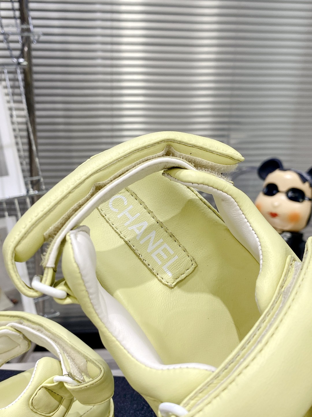 Chanel Women’s Sandals With Chanel Logo Yellow For Women - Image 5