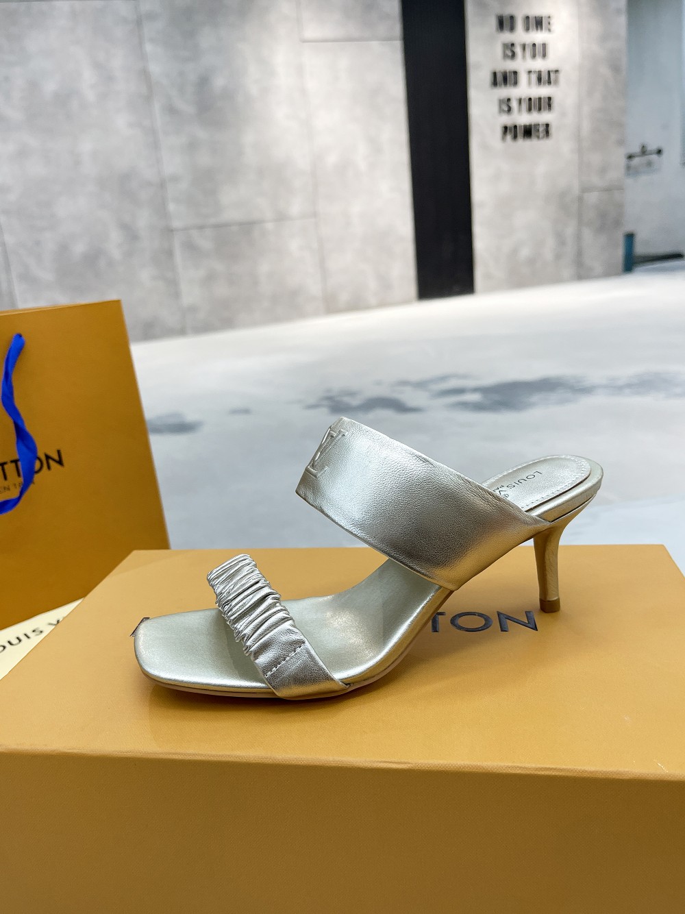 Louis Vuitton Women’s Drapy Mule Gold For Women LV - Image 2