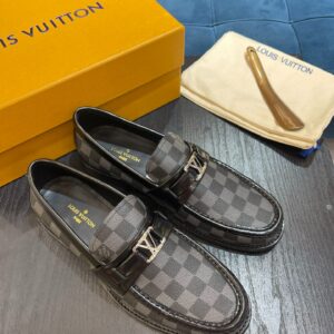 Louis Vuittion Major Loafer Gray For Men LV – 43 Eu – 9.5 Us – 26.8 Cm – 10.5 In