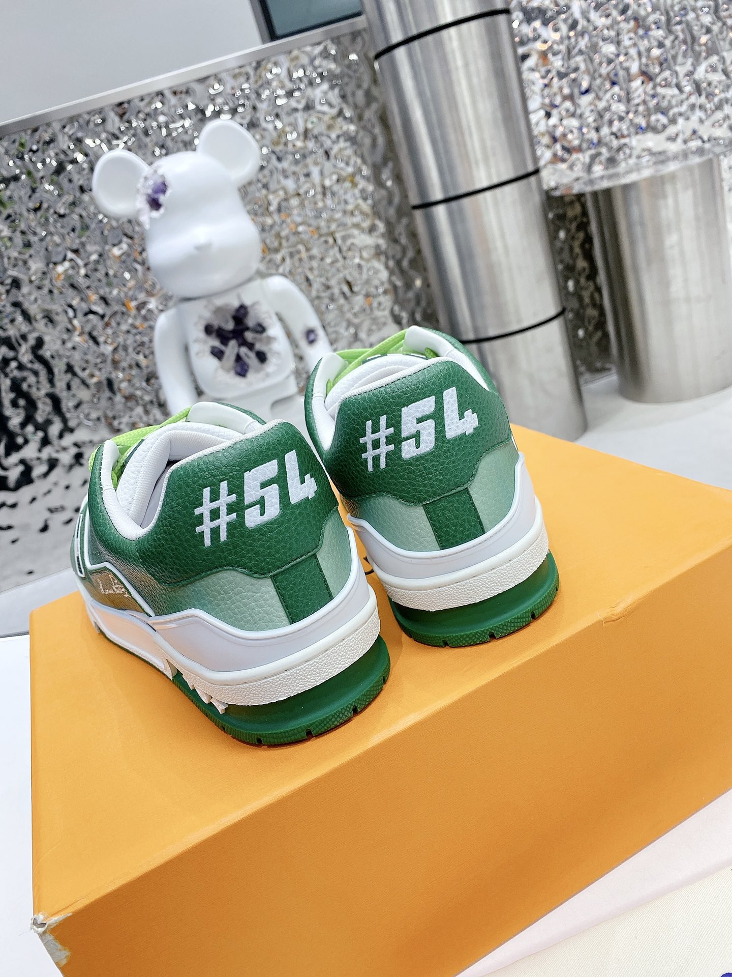 Louis Vuitton Women’s LV Trainers Green For Women LV - Image 9