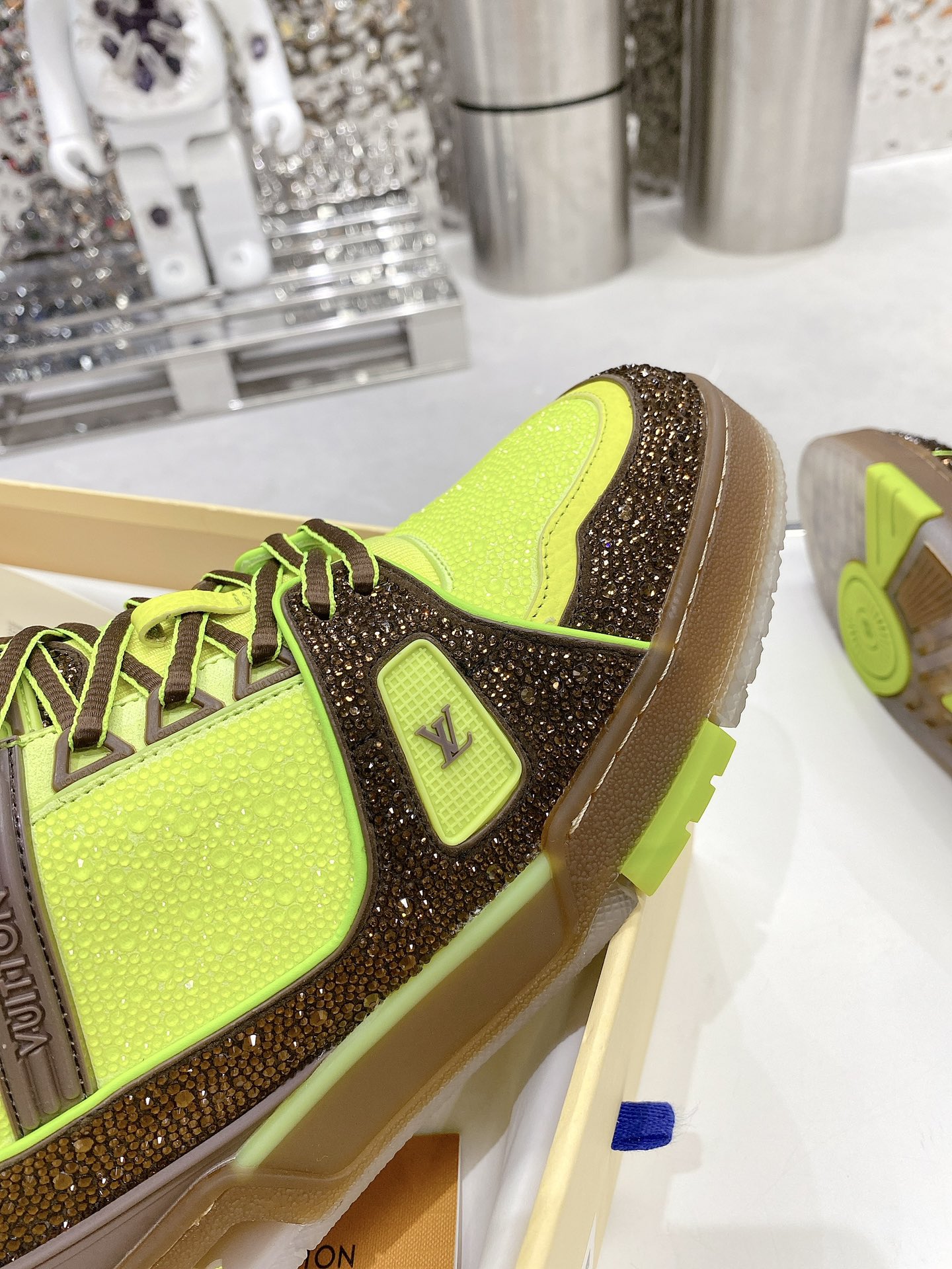 Louis Vuitton Women’s LV Trainers Yellow For Women LV - Image 8