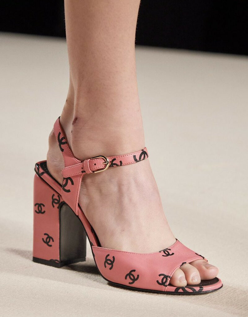 CC 100mm Heeled Sandal Pink For Women