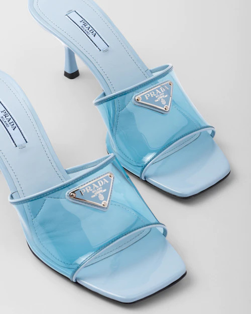 Plexiglas And Patent Sandals Light Blue For Women 1XX644_3N09_F0076_F_065 - Image 3