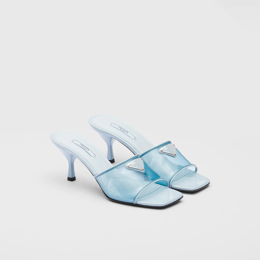 Plexiglas And Patent Sandals Light Blue For Women 1XX644_3N09_F0076_F_065 - Image 2