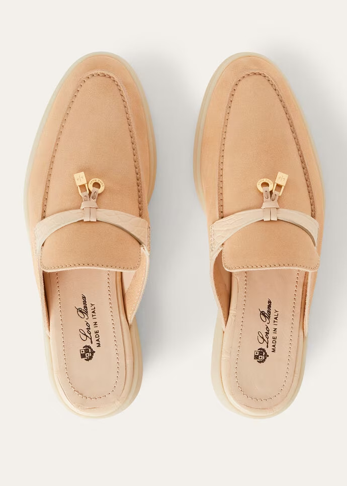 Loro Piana Nautical Charms Walk Babouche Loafers Lemon Meringue For Women – FAM5312 20D2 - Image 4