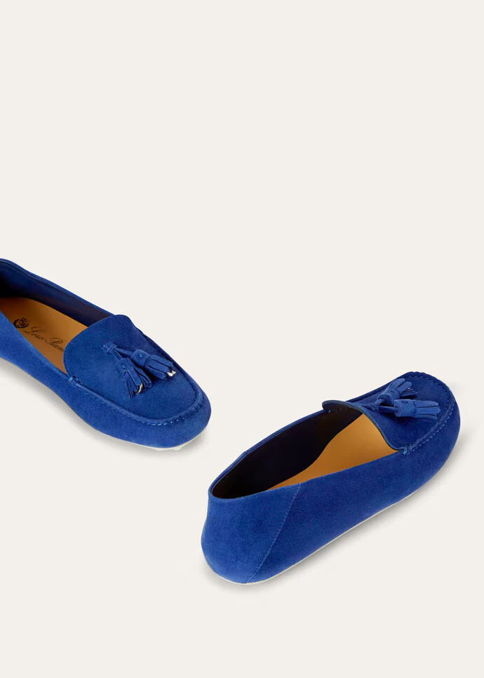 Loro Piana Dot Sole Walk Loafers Blue Fluorite For Women – FAN0109 W13O - Image 7