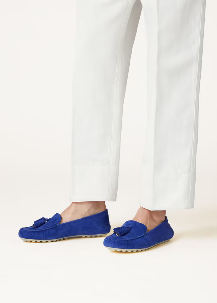 Loro Piana Dot Sole Walk Loafers Blue Fluorite For Women – FAN0109 W13O - Image 2