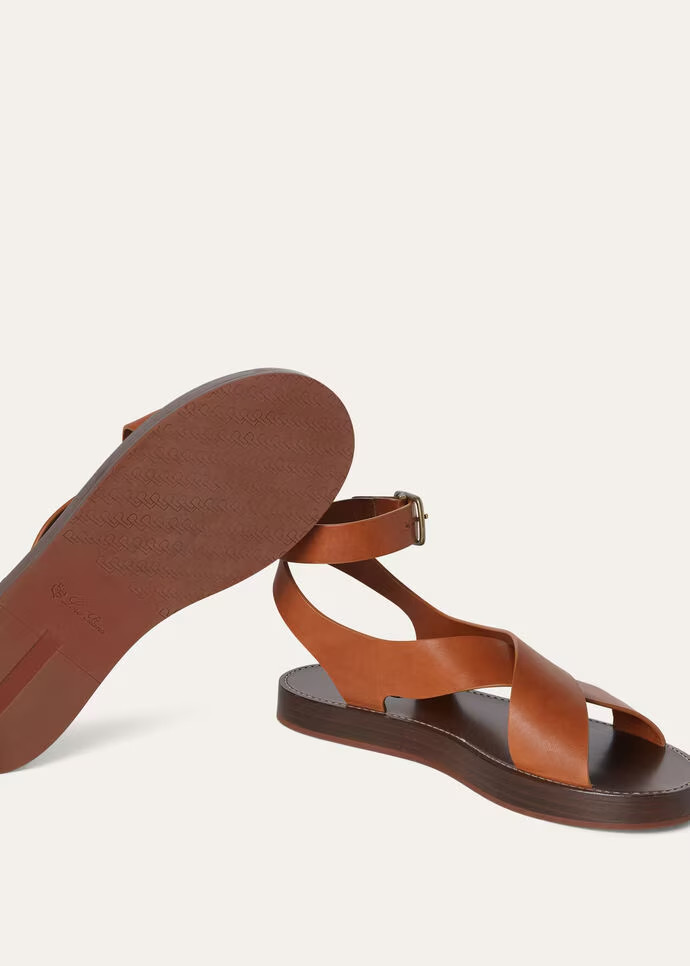 Loro Piana Sumie Sandal Tanned Gold For Women – FAO1816 E0BV - Image 6