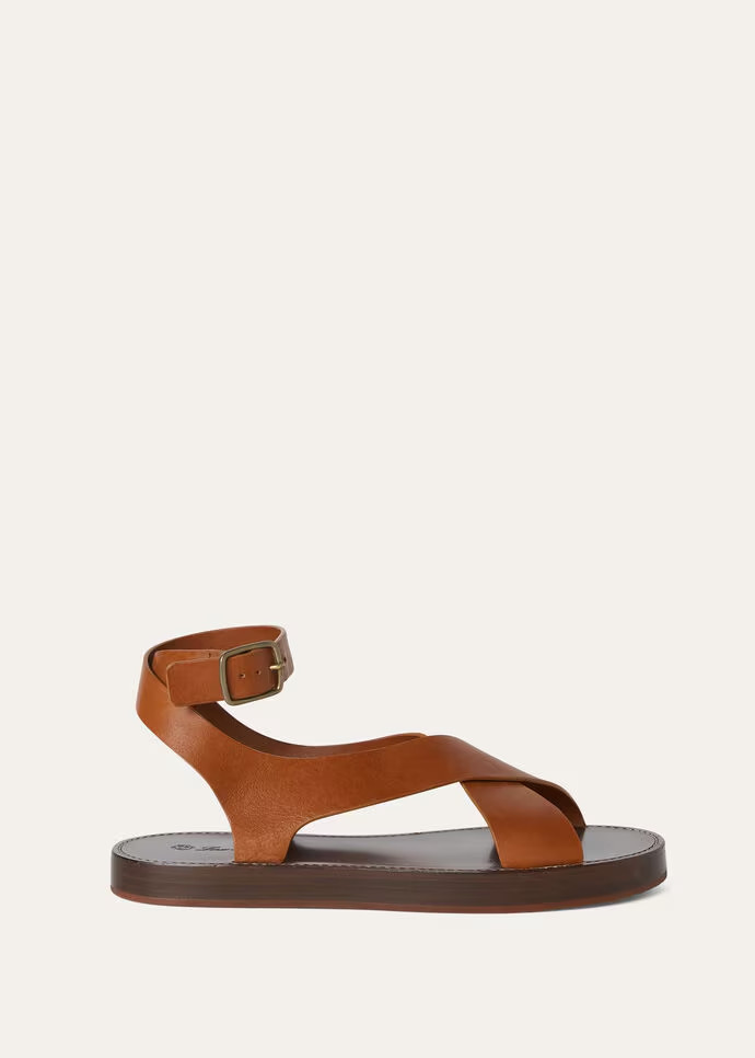 Loro Piana Sumie Sandal Tanned Gold For Women – FAO1816 E0BV - Image 3