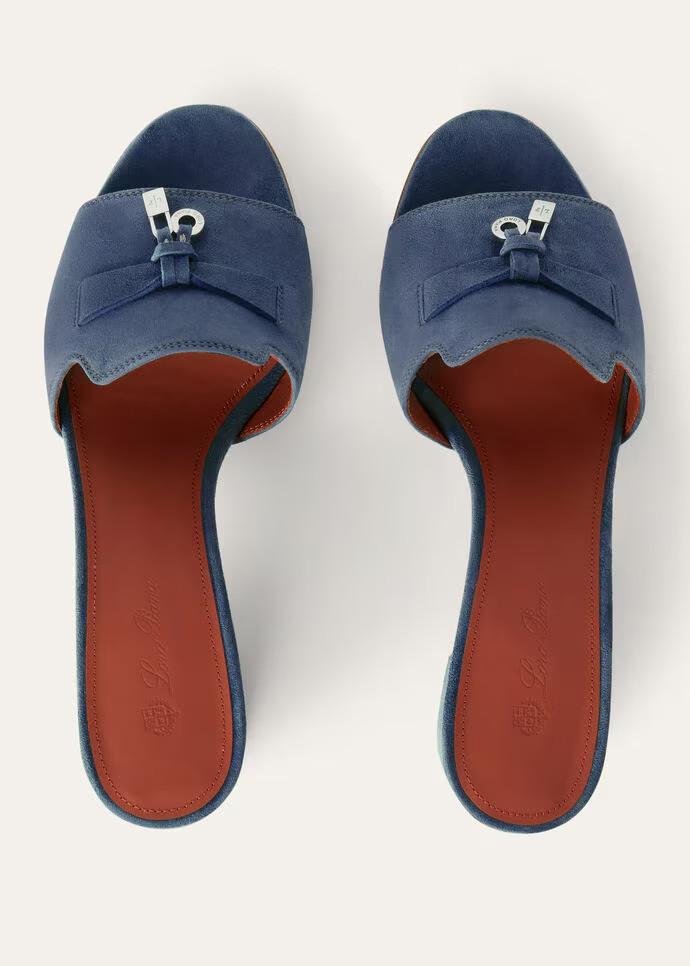 Loro Piana Summer Charms Sandal Denim For Women – FAI5579 WF02 - Image 5