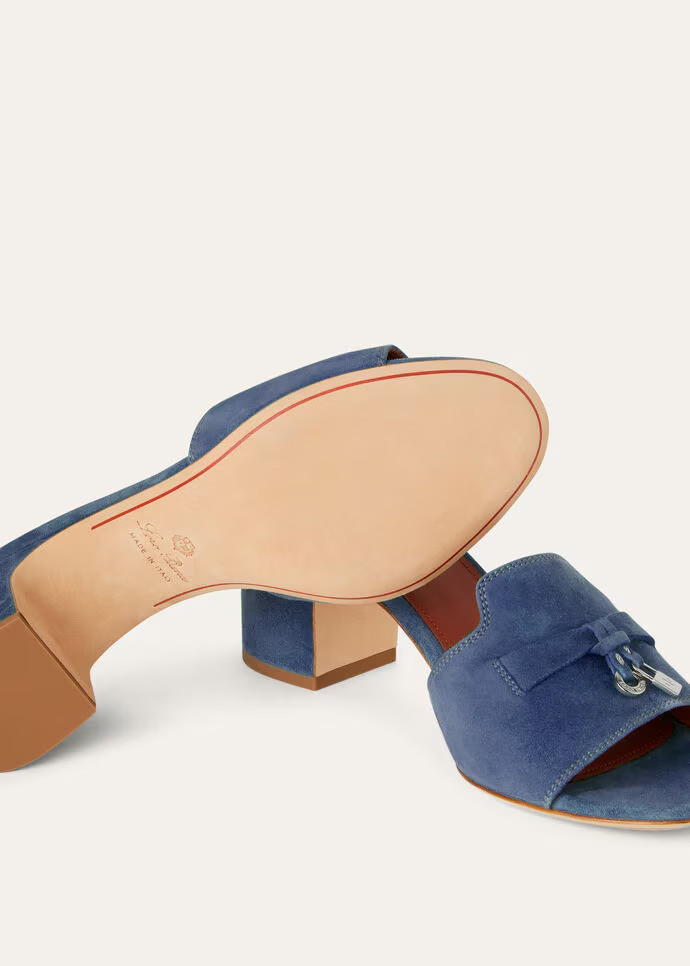 Loro Piana Summer Charms Sandal Denim For Women – FAI5579 WF02 - Image 3