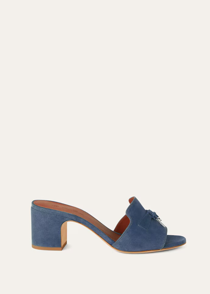 Loro Piana Summer Charms Sandal Denim For Women – FAI5579 WF02 - Image 2