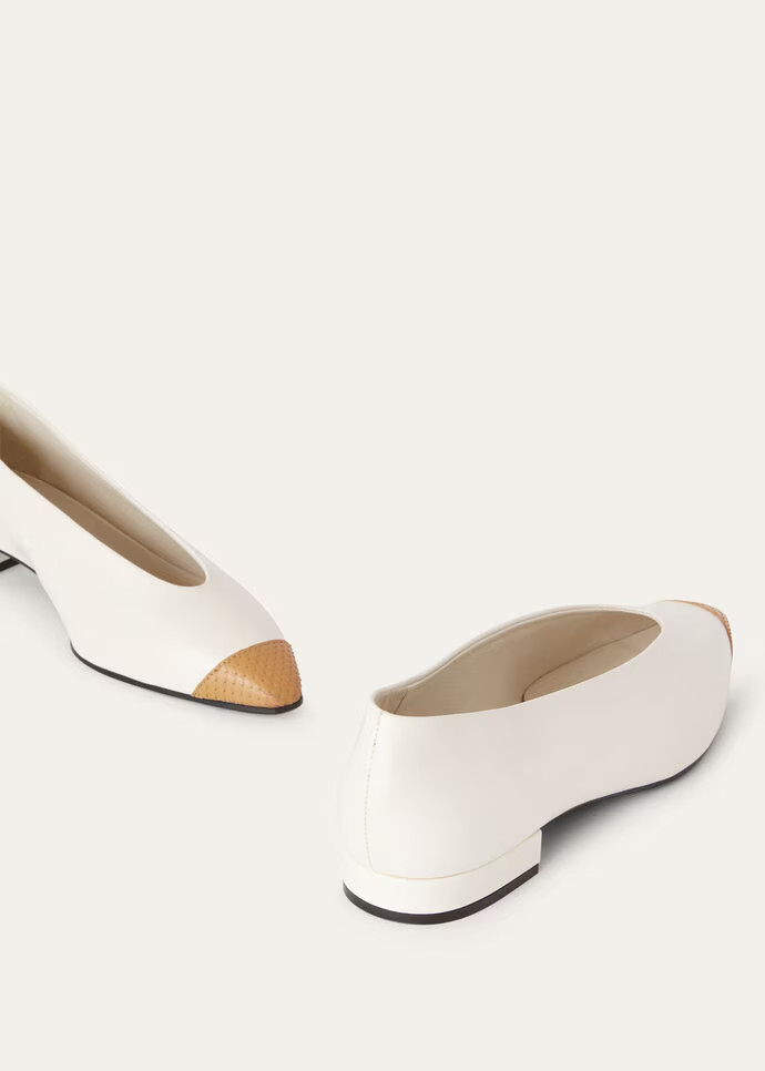 Loro Piana Tennis Rebecca Ballet Flats Nougat/honey Milk For Women FAO2684 B4C0 - Image 6