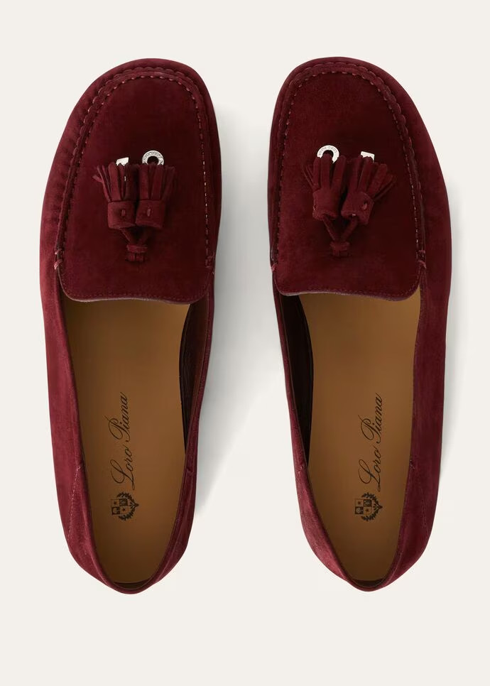 Loro Piana Dot Sole Walk Loafers Wild Plum For Women – FAN0109 Q06B - Image 4